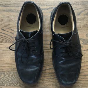 Mens Black Dress Shoes 9W